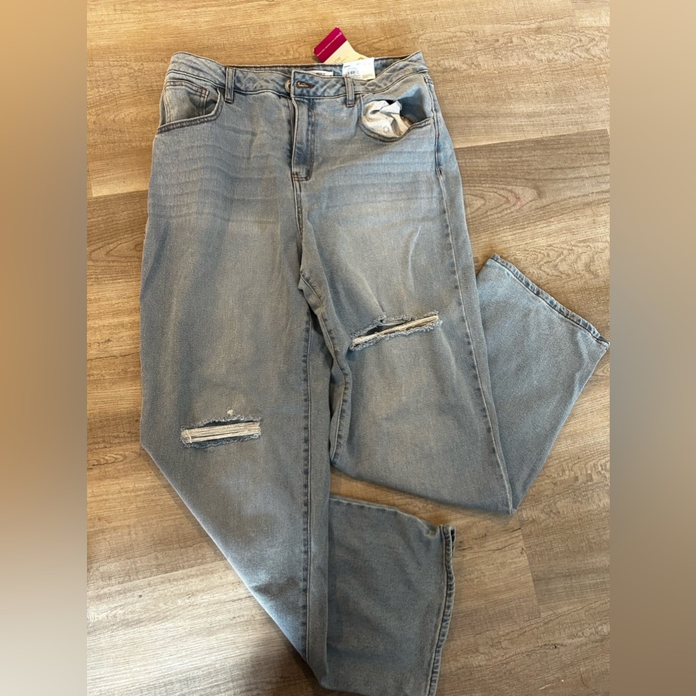 Super high rise wide leg jeans
